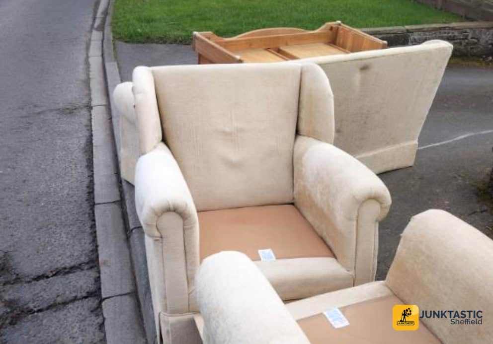 sofa-removal-Crookes-outside-chair